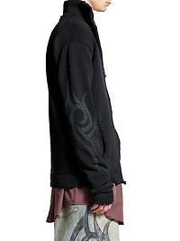 Y2K Zip-Up Cardigan