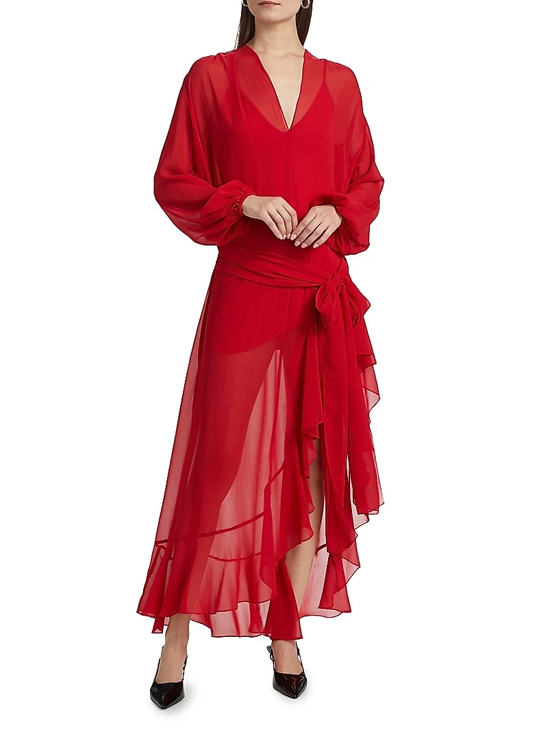 Calliope Tie-Waist Maxi Dress