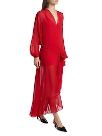 Calliope Tie-Waist Maxi Dress