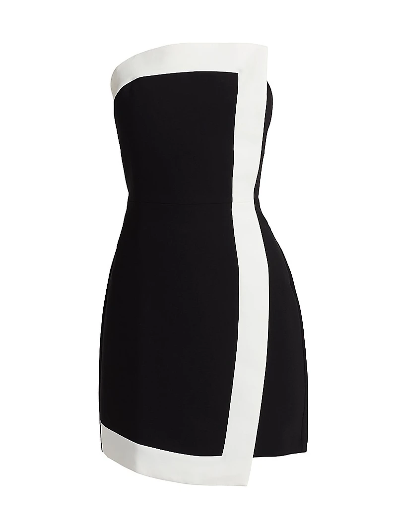 Asymmetric Strapless Minidress