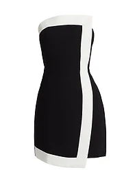 Asymmetric Strapless Minidress