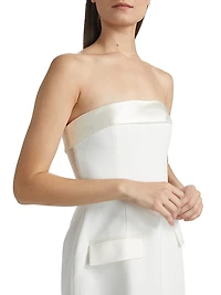 Lucienne Satin Fit & Flare Romper