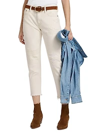 Distressed Cropped Jeans