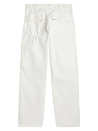 Ricky Sateen Straight-Leg Pants