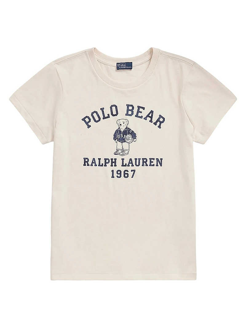 Polo Bear Cotton Jersey T-Shirt