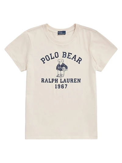 Polo Bear Cotton Jersey T-Shirt