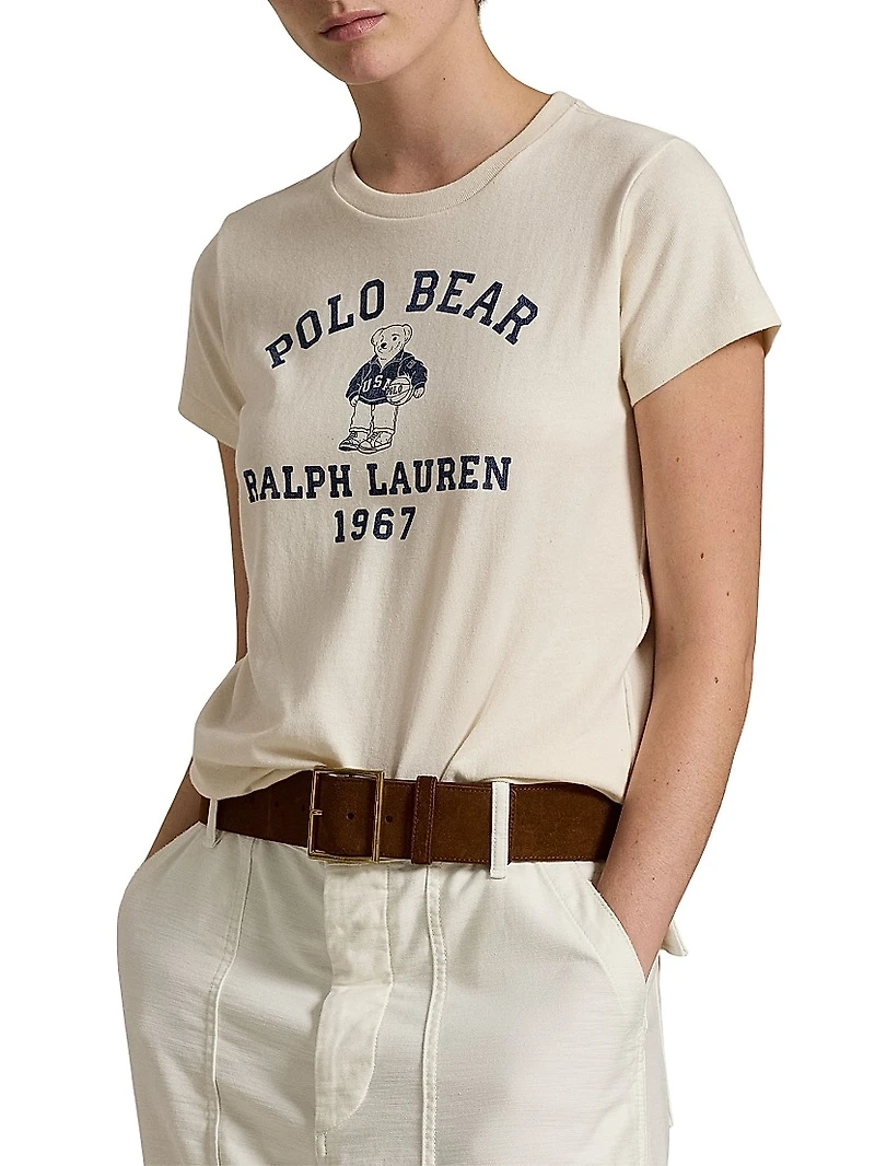 Polo Bear Cotton Jersey T-Shirt