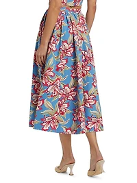 Floral Midi-Skirt