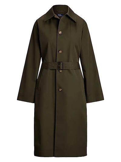 Water-Resistant Twill Car Coat