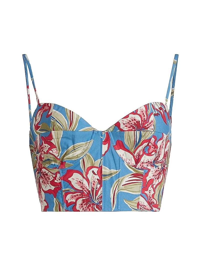 Floral Bustier Top