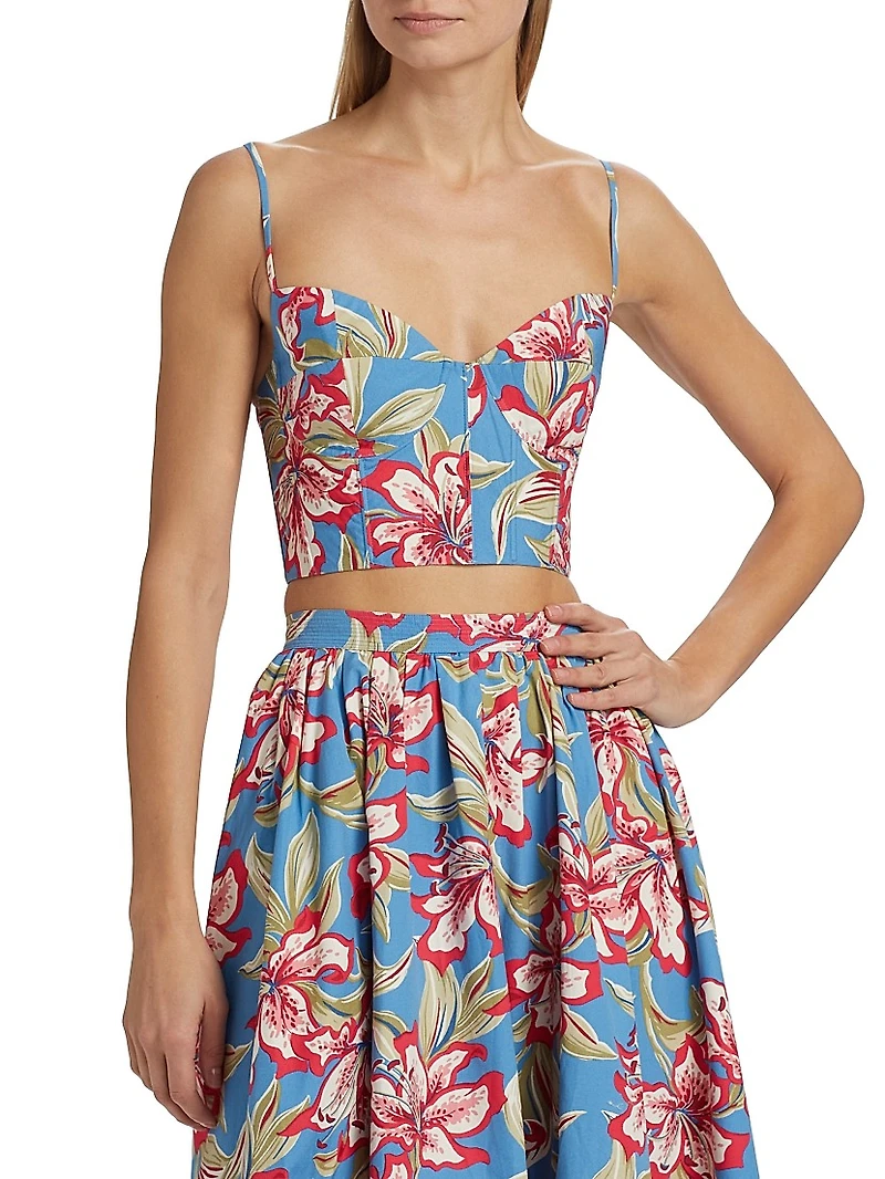 Floral Bustier Top