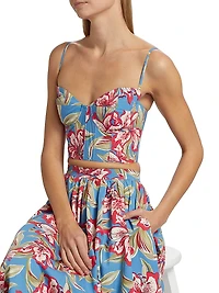 Floral Bustier Top