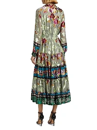 Geneva Floral Tiered Shirtdress