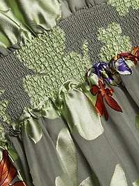 Geneva Floral Tiered Shirtdress