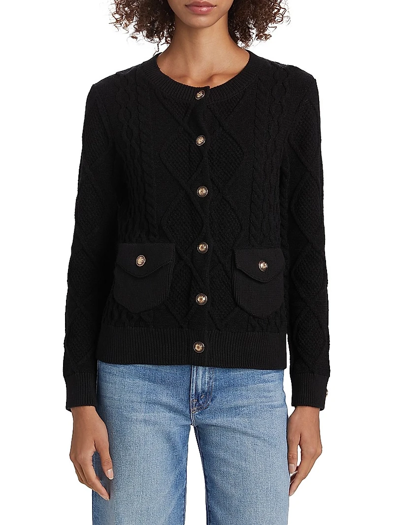 The Amira Cable-Knit Cardigan
