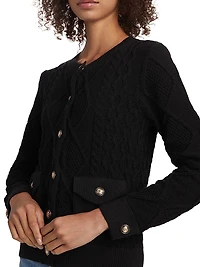 The Amira Cable-Knit Cardigan