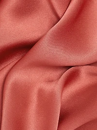 Satin Cape A-Line Gown