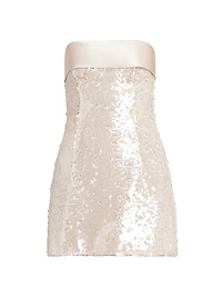 Sequin Strapless Minidress