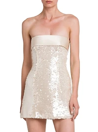 Sequin Strapless Minidress