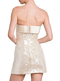 Sequin Strapless Minidress