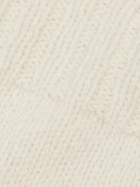 Feather-Embellished Cashmere & Wool Top