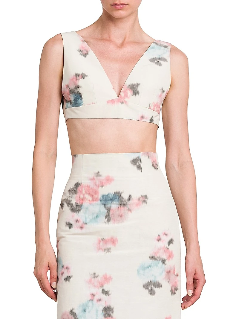 Floreal Taffeta Top