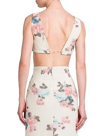 Floreal Taffeta Top