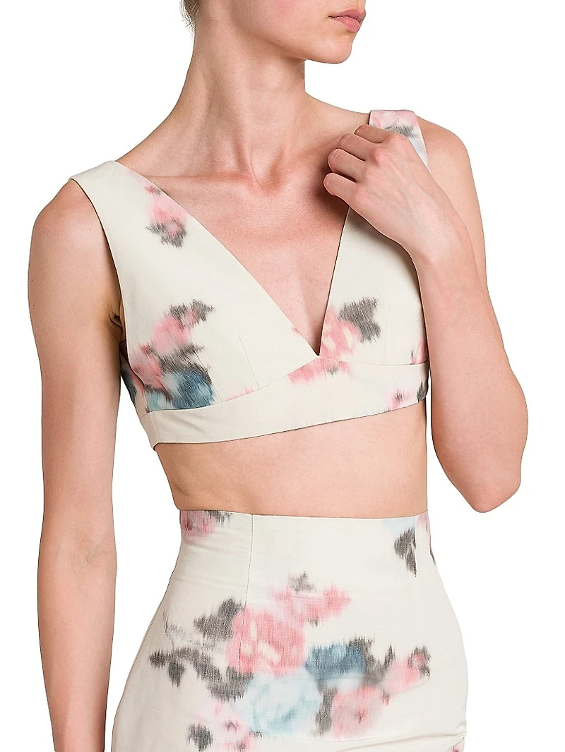 Floreal Taffeta Top