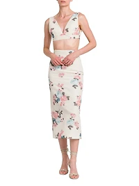 Floreal Taffeta Top