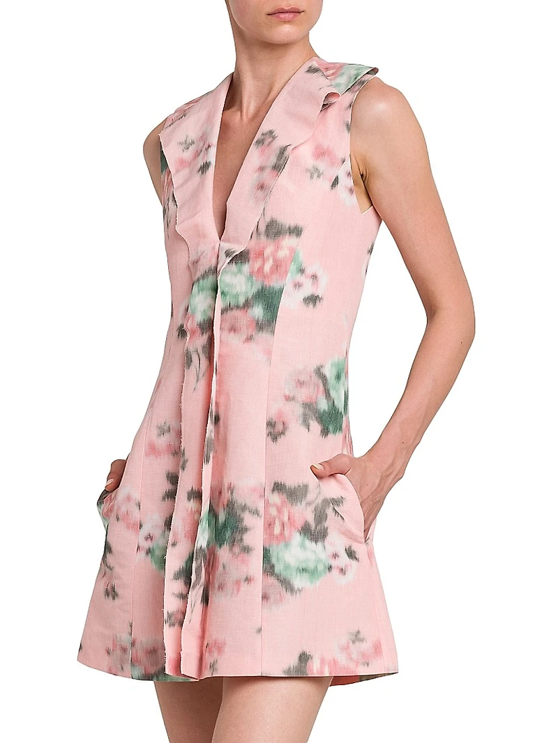 Floreal Taffeta minidress