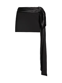 Bruni Tie-Waist Miniskirt