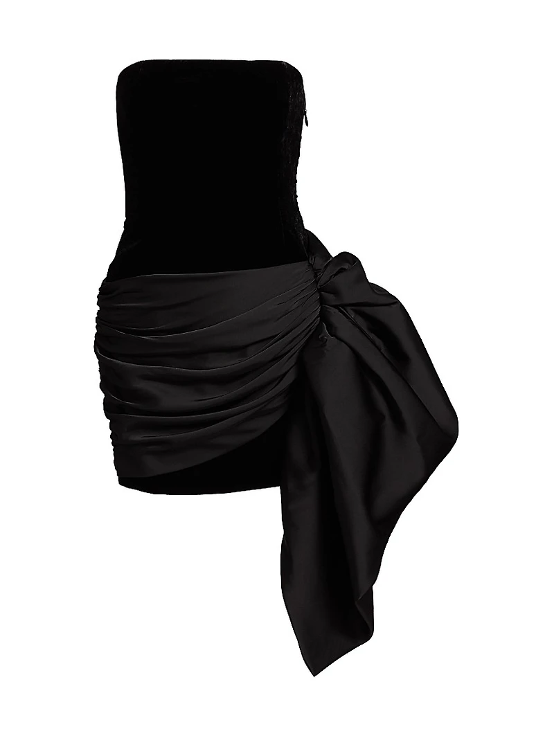 Seb Ruched Bandeau Minidress