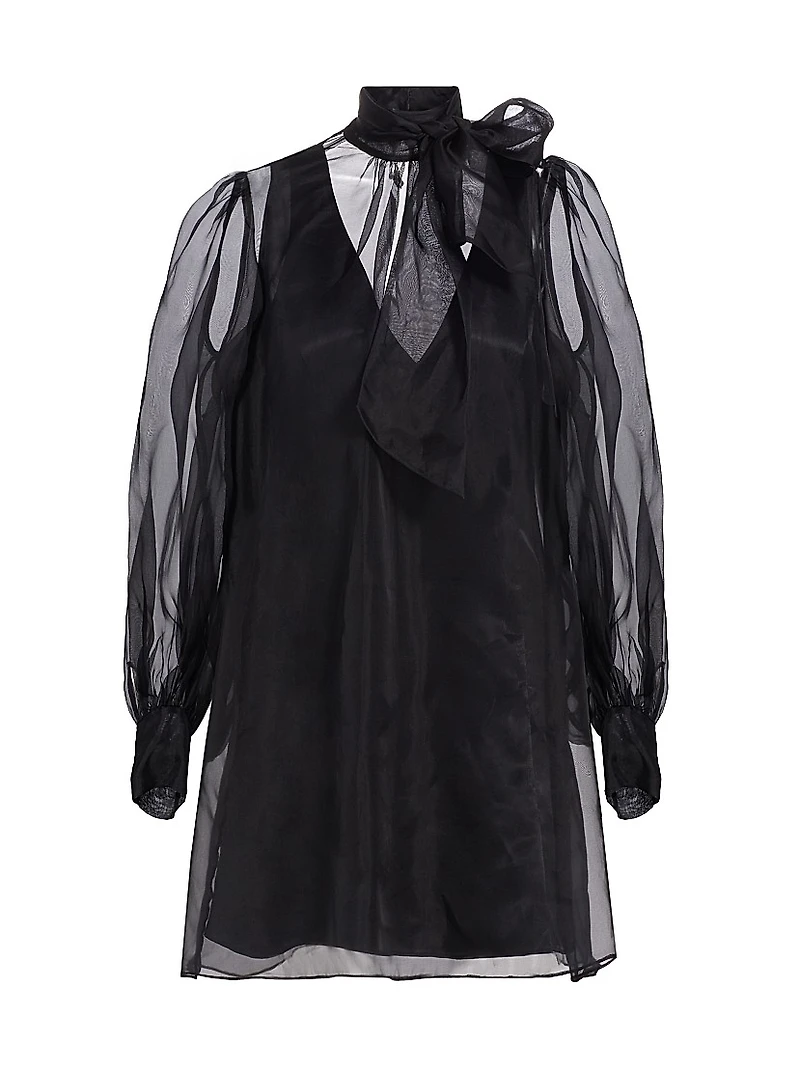 Reo Silk Organza Minidress