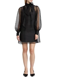 Reo Silk Organza Minidress