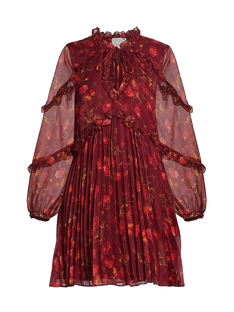 Robin Floral Chiffon Minidress
