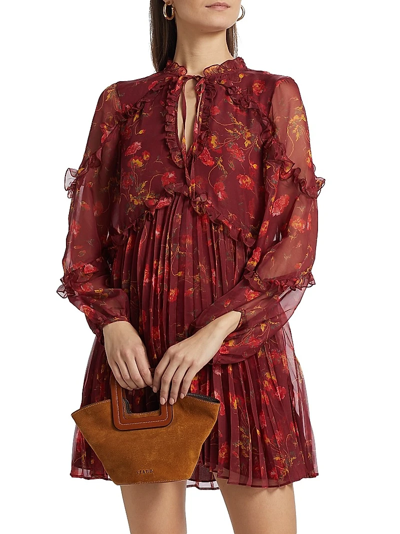 Robin Floral Chiffon Minidress