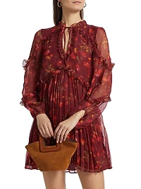 Robin Floral Chiffon Minidress