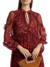 Robin Floral Chiffon Minidress