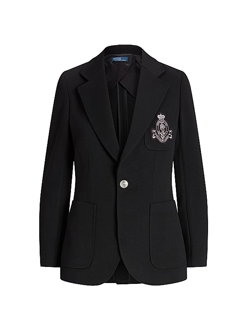 Logo Single-Breasted Blazer