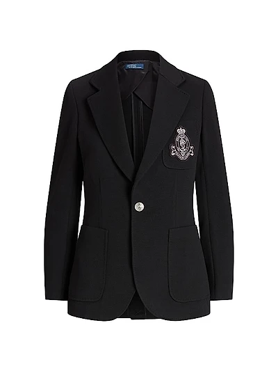 Logo Single-Breasted Blazer