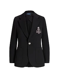 Logo Single-Breasted Blazer