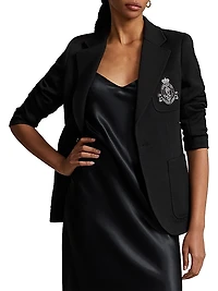 Logo Single-Breasted Blazer
