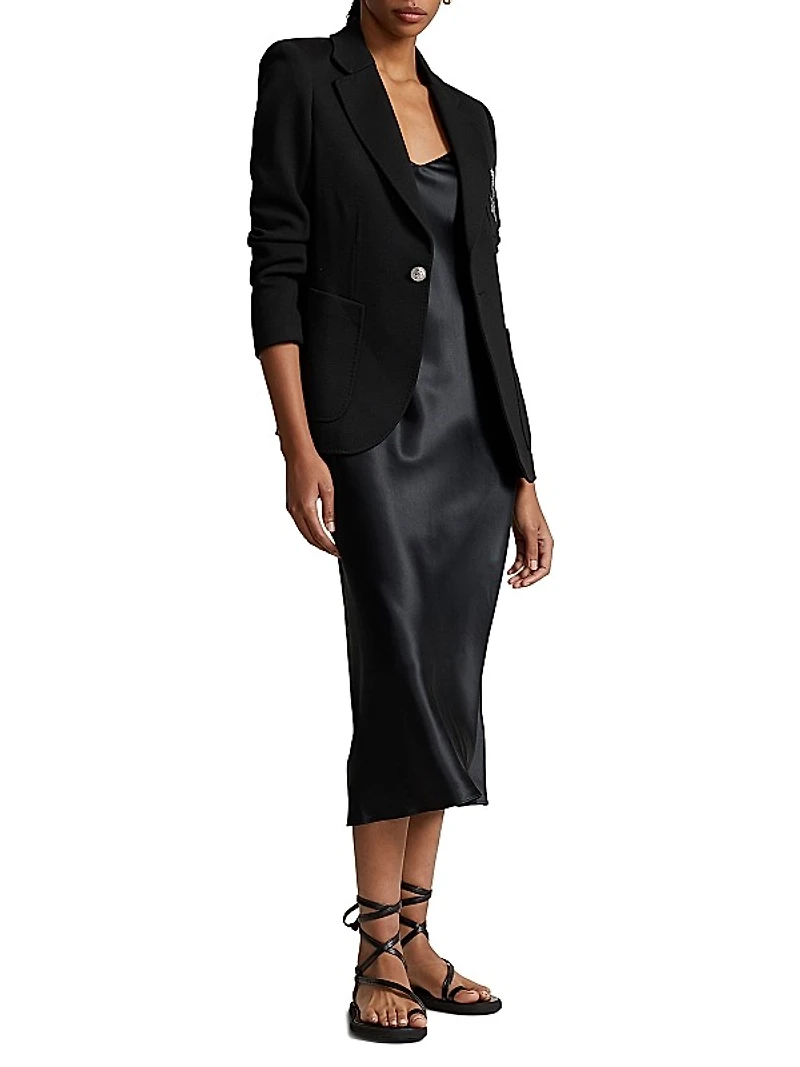 Logo Single-Breasted Blazer