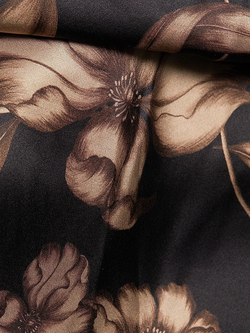 Clare Floral Silk Slip Gown