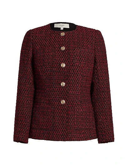 Wrenley Metallic Wool-Blend Tweed Jacket