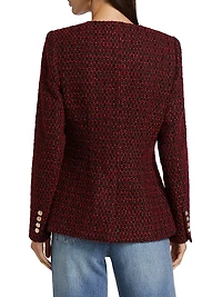 Wrenley Metallic Wool-Blend Tweed Jacket