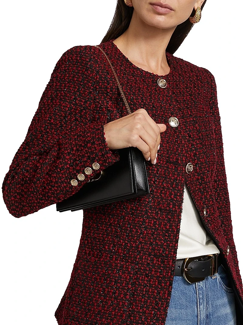 Wrenley Metallic Wool-Blend Tweed Jacket