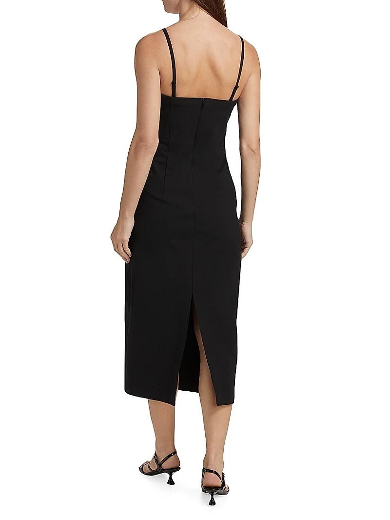 Jasmine Cotton-Blend Midi-Dress