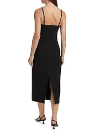 Jasmine Cotton-Blend Midi-Dress