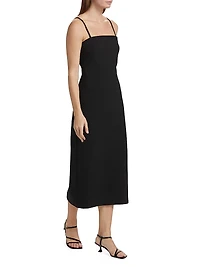 Jasmine Cotton-Blend Midi-Dress
